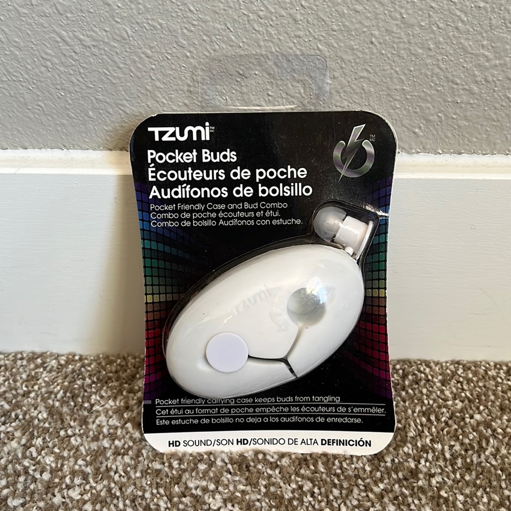 Tzumi White Pocket Buds